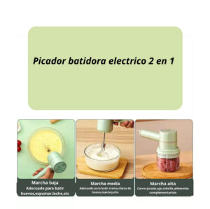 Picador Batidora Eléctrico 2 en 1