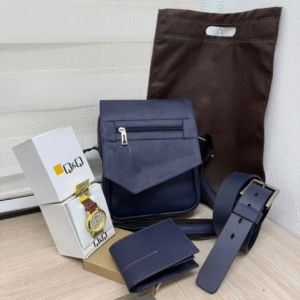 Combo  Lancelot en Cuero con Obsequio Reloj