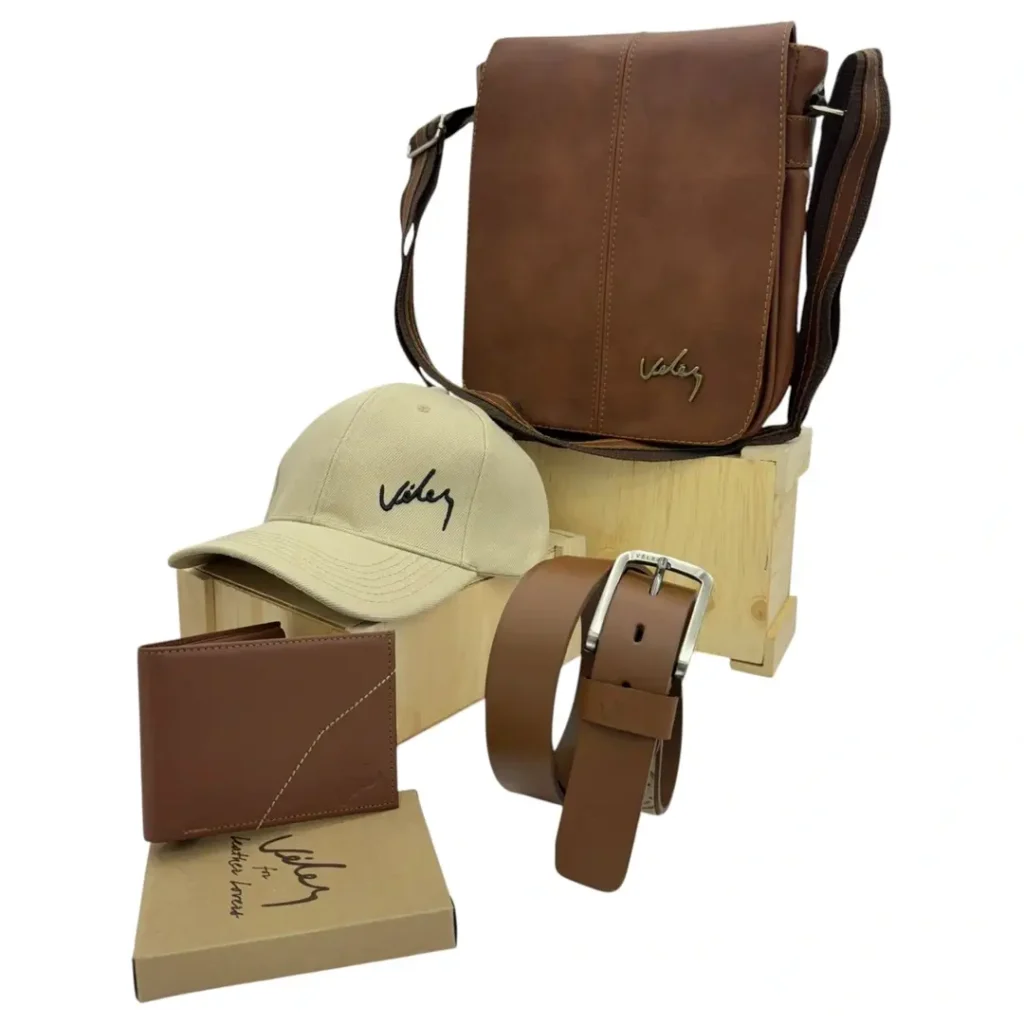 Set Masculino Galahad (4 Piezas) – Carriel de Alto Rendimiento y Accesorios en Cuero